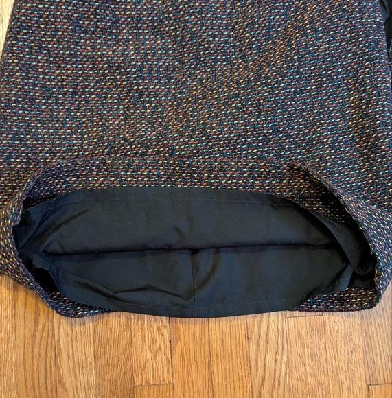 LOFT Black and Brown Tweed Pencil Skirt - Picture 6 of 8
